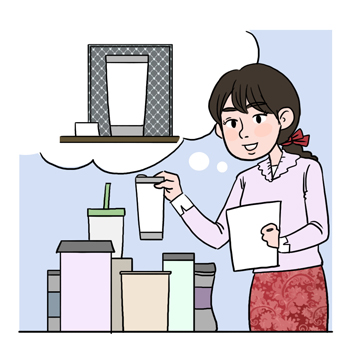상품기획 전문가의 설명을 돕기 위한 일러스트