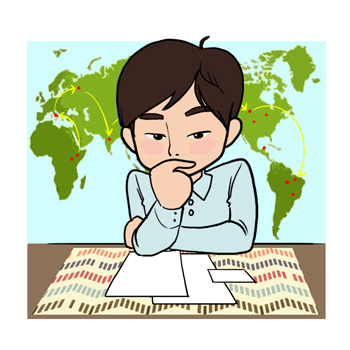 여행상품 개발자의 설명을 돕기 위한 일러스트