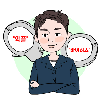 사이버범죄수사관의 설명을 돕기 위한 일러스트