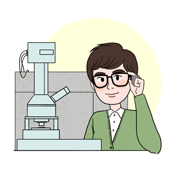 나노공학기술자의 설명을 돕기 위한 일러스트