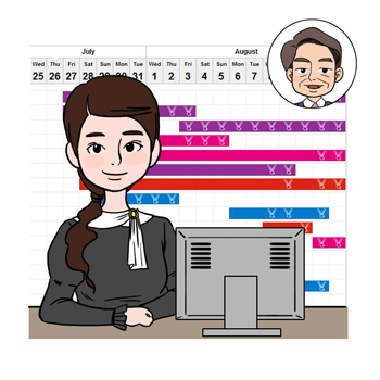 전문비서의 이해를 돕기위한 일러스트