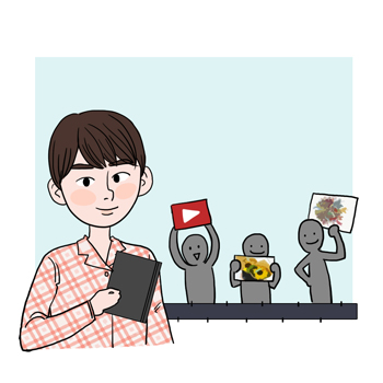 창작자에이전트의 설명을 돕기 위한 일러스트